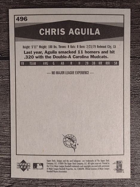 2004 Upper Deck Vintage #496 Chris Aguila RC (EXMT)