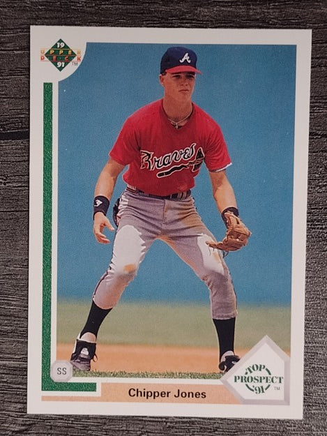 1991 Upper Deck #55 Chipper Jones RC (EXMT)