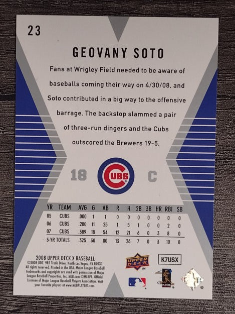 2008 Upper Deck X #23 Geovany Soto