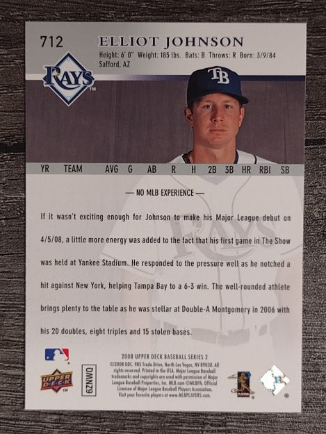 2008 Upper Deck #712 Elliot Johnson