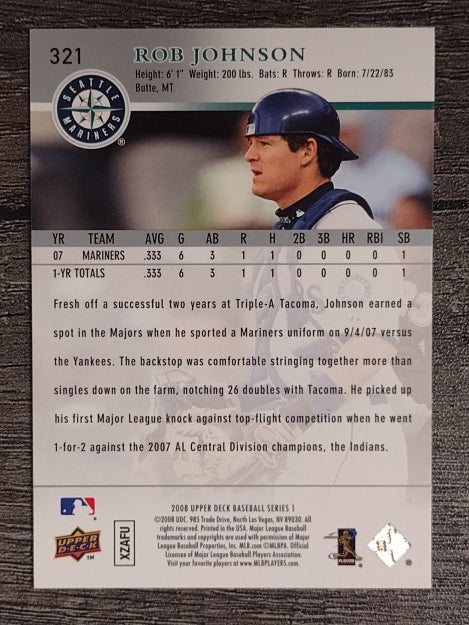 2008 Upper Deck #321 Rob Johnson
