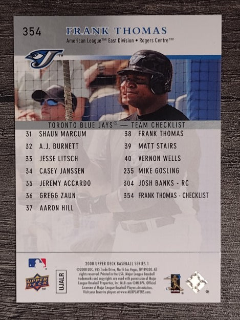 2008 Upper Deck #354 Frank Thomas CL