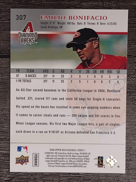 2008 Upper Deck #307 Emilio Bonifacio RC