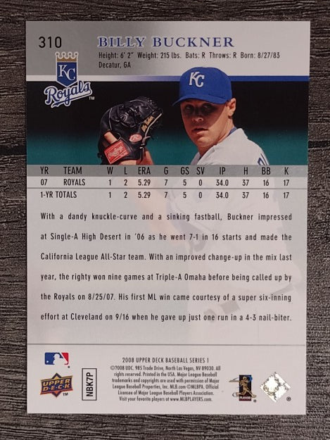 2008 Upper Deck #310 Billy Buckner