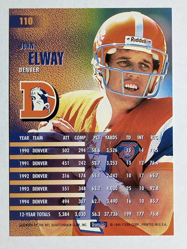 1995 Fleer #110 John Elway