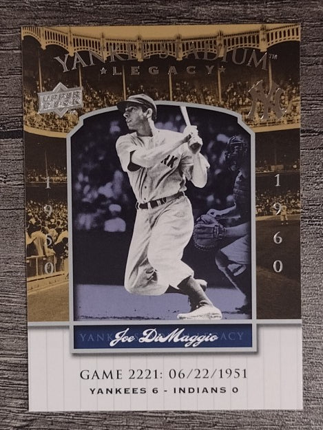2008 Upper Deck Yankee Stadium Legacy Collection #2221 Joe DiMaggio (EXMT)