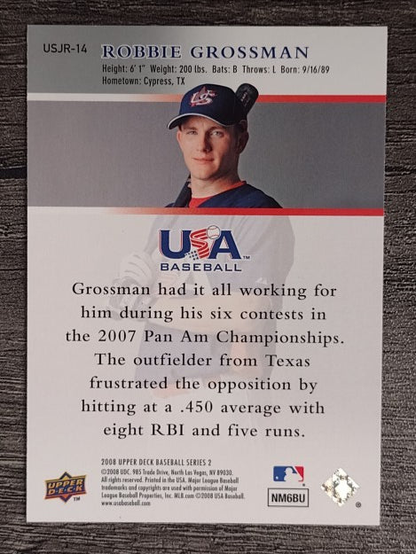 2008 Upper Deck USA Junior National Team #USJR14 Robbie Grossman