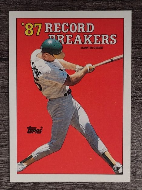 1988 Topps #3 Mark McGwire RB/No white spot