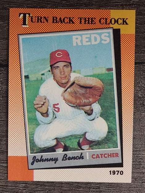 1990 Topps #664 Johnny Bench TBC'70