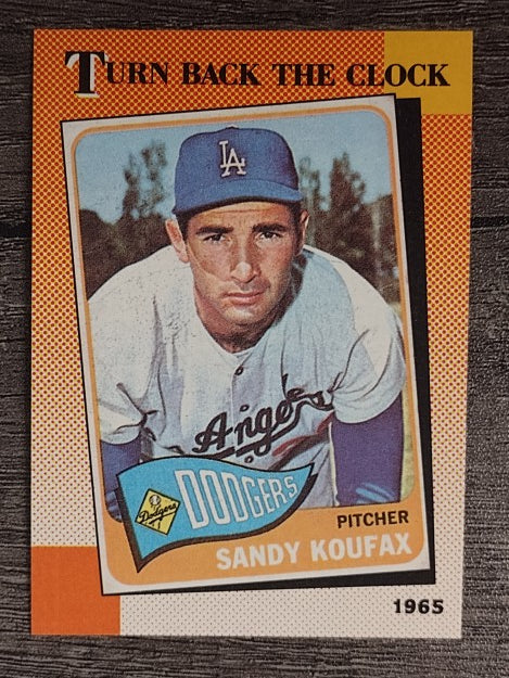 1990 Topps #665 Sandy Koufax TBC'65
