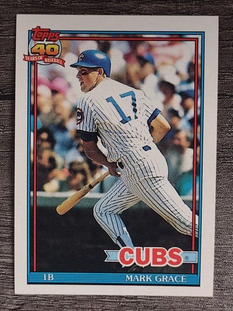 1991 Topps #520 Mark Grace