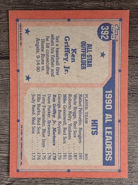 1991 Topps #392 Ken Griffey Jr. AS
