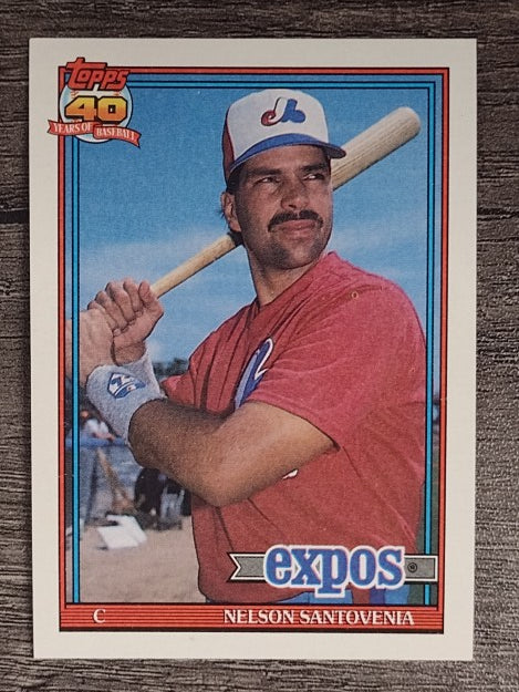 1991 Topps #744 Nelson Santovenia