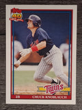 1991 Topps Traded #69T Chuck Knoblauch