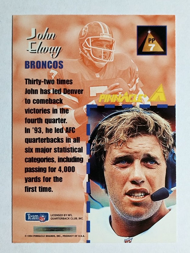 1994 Pinnacle Performers #PP7 John Elway