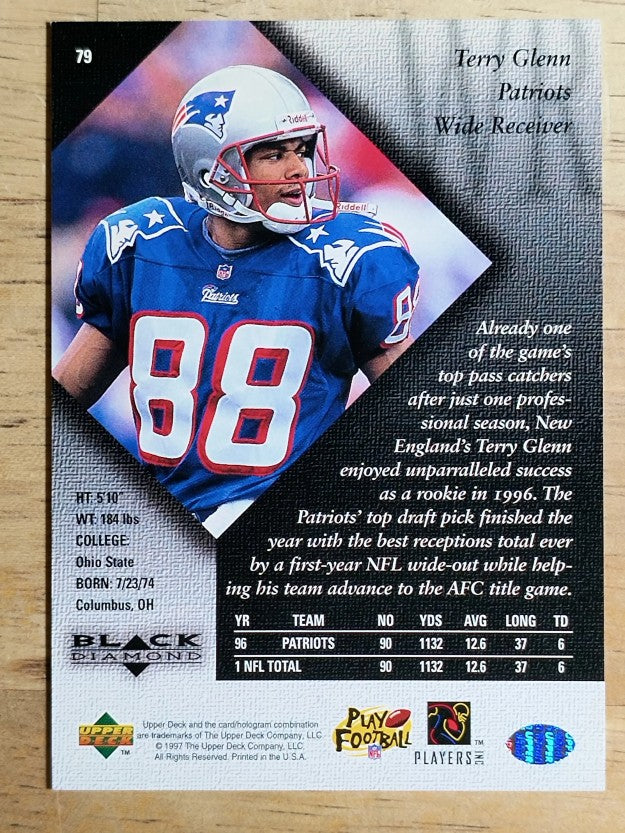 1997 Black Diamond #79 Terry Glenn