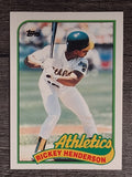 1989 Topps Traded #48T Rickey Henderson