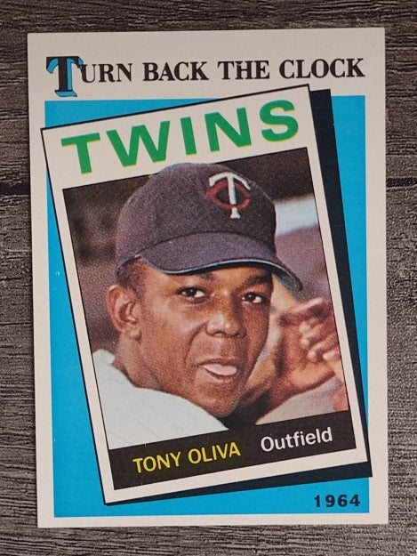 1989 Topps #665B Tony Oliva TBC 64/COR fabricated card