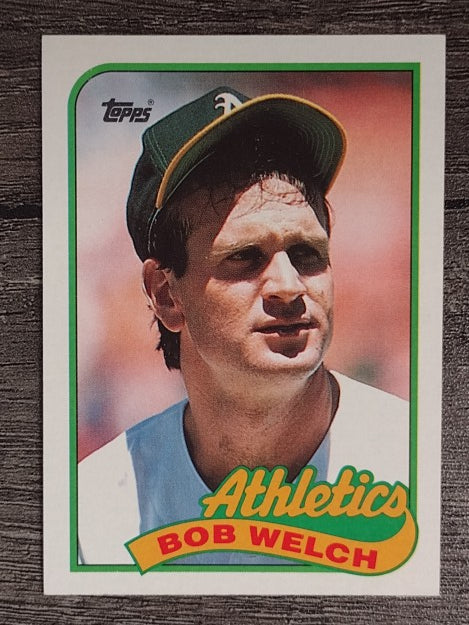 1989 Topps #605B Bob Welch COR