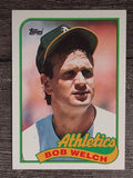 1989 Topps #605B Bob Welch COR