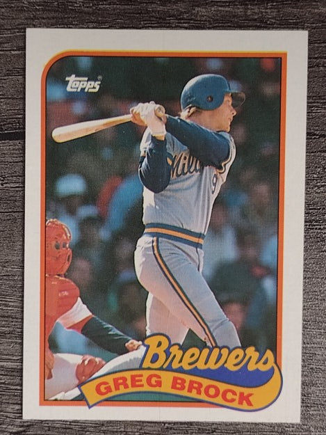 1989 Topps #517 Greg Brock