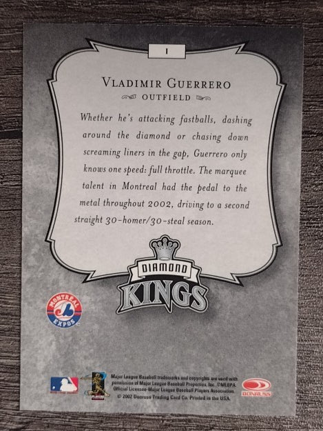 2003 Donruss #1 Vladimir Guerrero DK