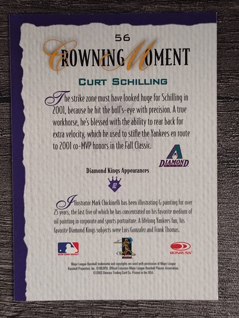2002 Diamond Kings #56 Curt Schilling