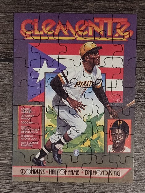 1987 Donruss Box Bottom Cards #PUZ Roberto Clemente