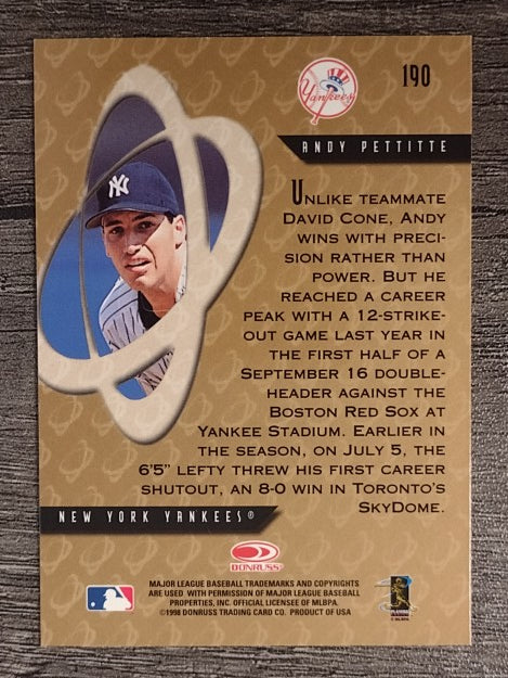 1998 Donruss Preferred #190 Andy Pettitte PP GS