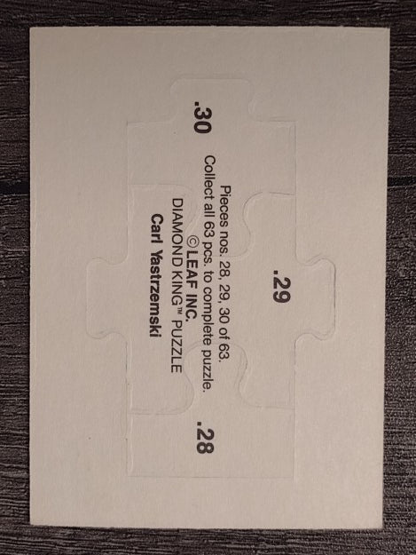 1990 Donruss Carl Yastrzemski Puzzle #28 Yastrzemski Puzzle 28-30