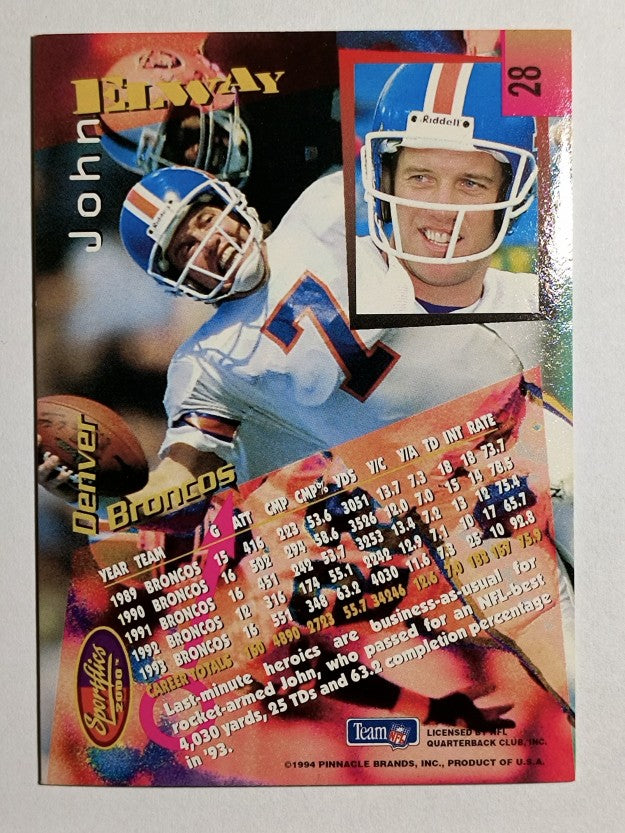 1994 Sportflics #28 John Elway