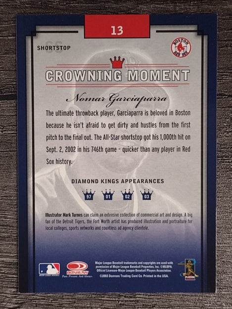 2003 Diamond Kings #13 Nomar Garciaparra