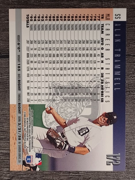 1996 Donruss #172 Alan Trammell