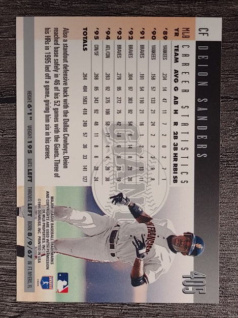 1996 Donruss #405 Deion Sanders