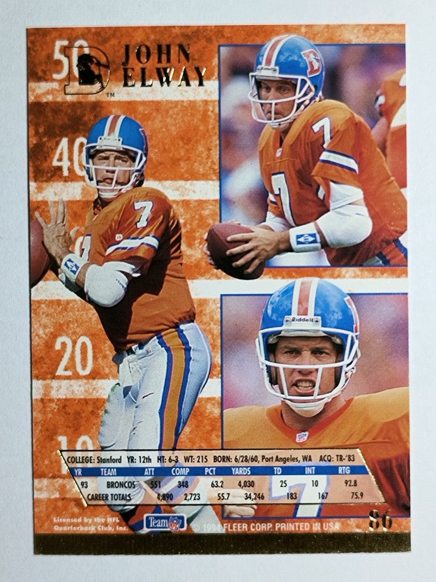 1994 Ultra #86 John Elway