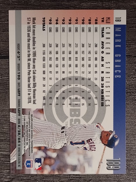 1996 Donruss #189 Mark Grace