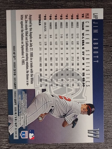 1996 Donruss #177 Jim Abbott