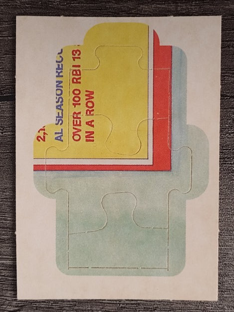1985 Donruss Lou Gehrig Puzzle #46 Gehrig Puzzle 46-48