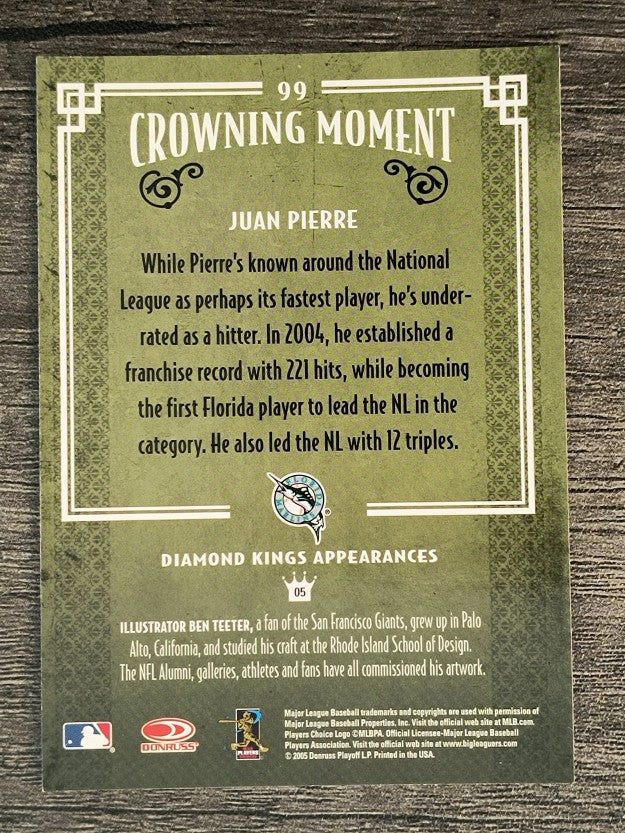2005 Diamond Kings #99 Juan Pierre