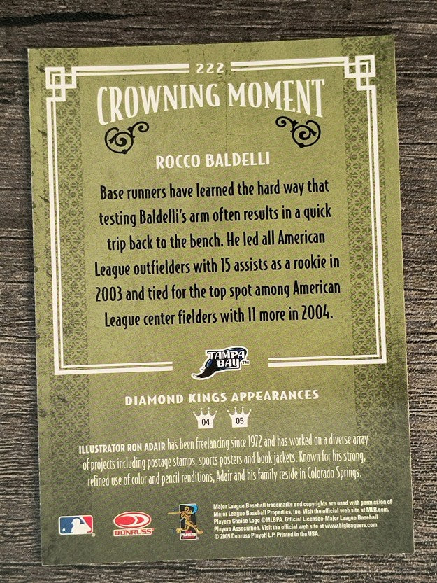 2005 Diamond Kings #222 Rocco Baldelli