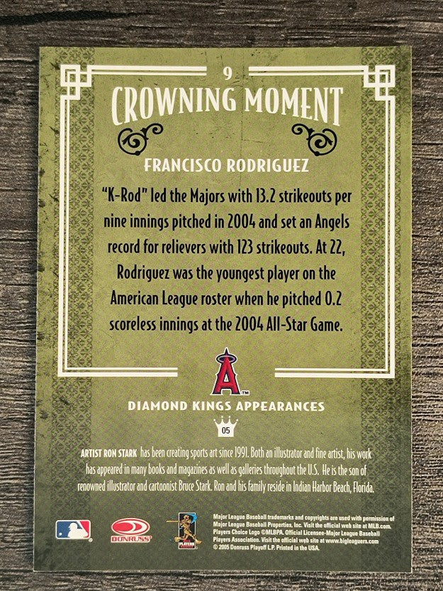 2005 Diamond Kings #9 Francisco Rodriguez