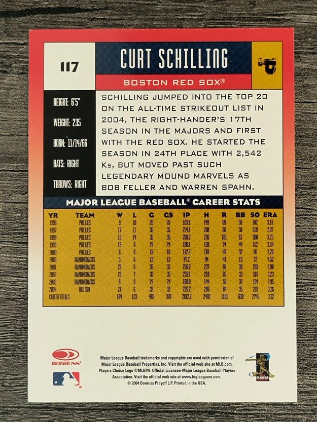 2005 Donruss #117 Curt Schilling