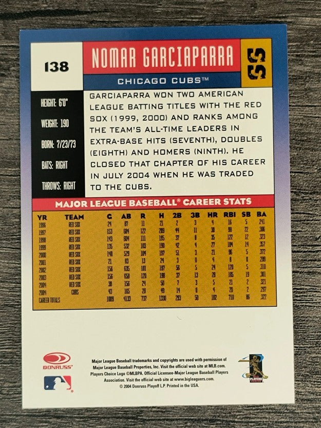 2005 Donruss #138 Nomar Garciaparra