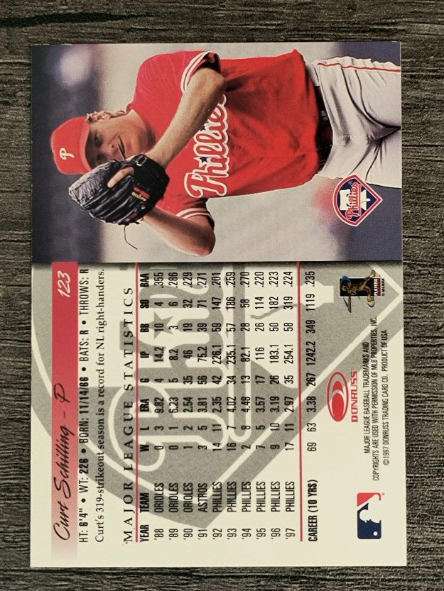 1998 Donruss #123 Curt Schilling