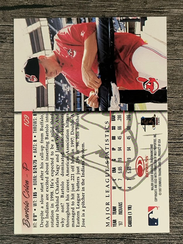 1998 Donruss #109 Bartolo Colon