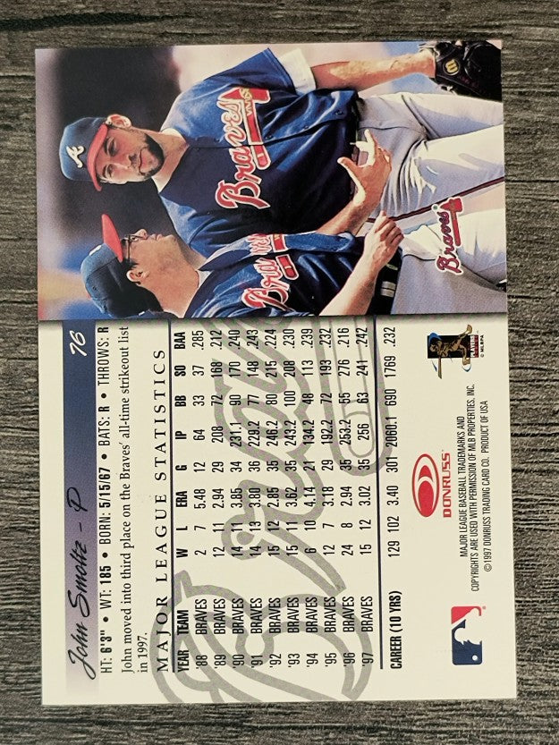 1998 Donruss #76 John Smoltz