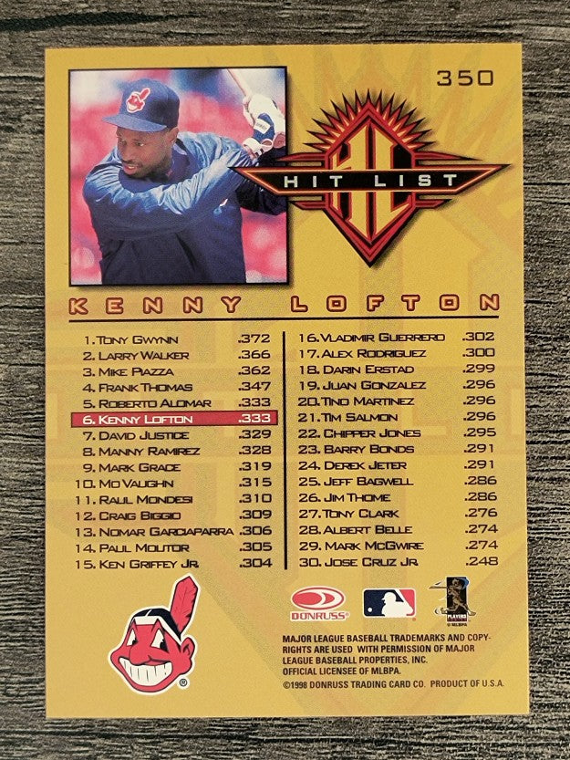 1998 Donruss #350 Kenny Lofton HL