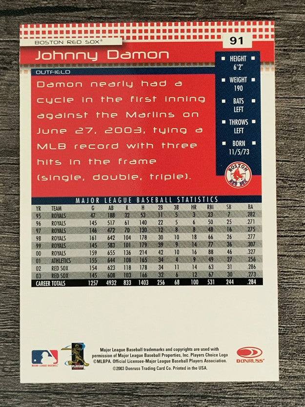 2004 Donruss #91 Johnny Damon