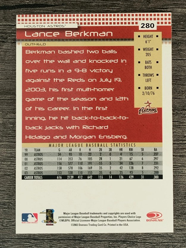 2004 Donruss #280 Lance Berkman