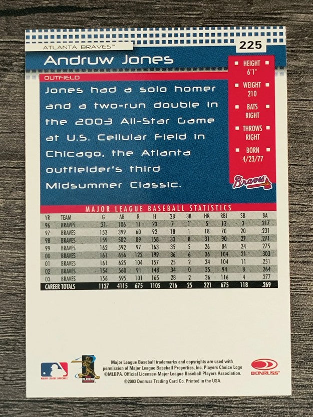 2004 Donruss #225 Andruw Jones